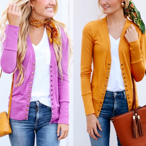 VIVIEN Autumn Love Cardigan - COCOA - Picture 5 of 5